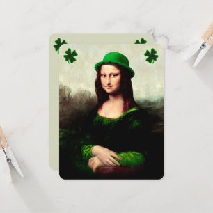 Convites Mona Lisa Dia de São Patrício Trevo