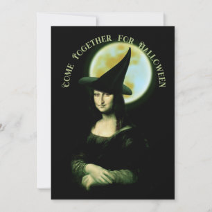 Convites Mona Lisa Halloween Witch