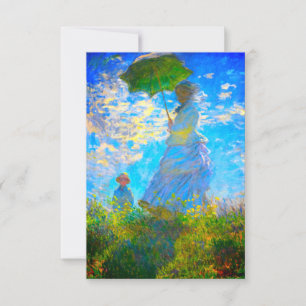 Convites Monet Woman com Parasol