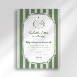 Convites Monogram Little Putter on Way Golf Baby Shower