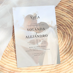 Convites Monograma de Boda Invitaciones Elegantes