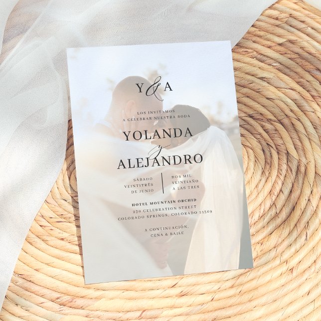 Convites Monograma de Boda Invitaciones Elegantes (Criador carregado)