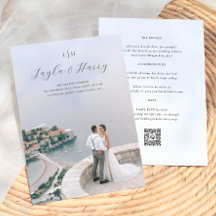 Monograma de Casamento | Código QR de Foto Tudo em