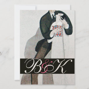 CONVITES MONOGRAMA DE FESTA DE CASAMENTO ROMÂNTICA E BRANCA