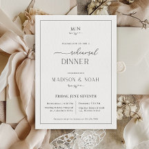 Monograma de Janto de ensaio, Casamento clássico