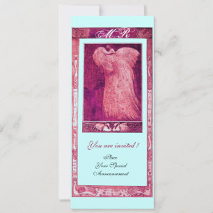Convites MONOGRAMA DE NOIVADE AMOR PAVÃO ,rosa vermelho bra