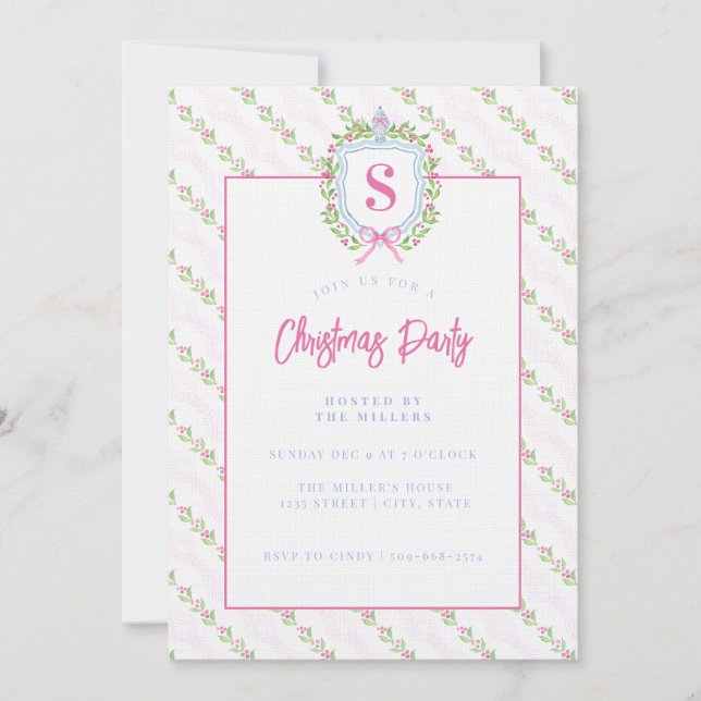 Convites Monograma de prisão de ginger Jar do Avô-milênio (Frente)