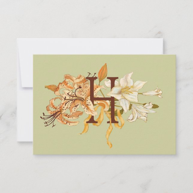 Convites Monograma H (Frente)