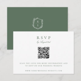 Convites Monograma QR Code Wedding RSVP