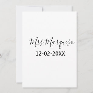 Convites monograma simples minimalista sra Sr nome data ano
