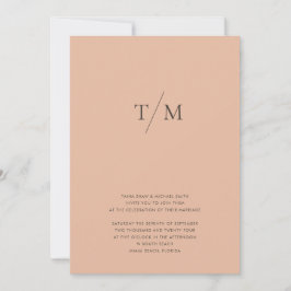 Convites Monograma Simples Moderno Misturar e Combinar Casa