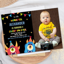 Convites Monster Birthday Invisions Color Flags w foto