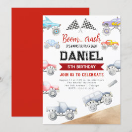 Convites Monster Caminhão Convidando Caminhões Em Qualquer 