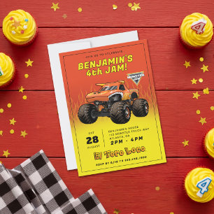 Convites Monster Jam - Aniversário do El Toro Loco