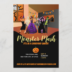 Convites Monster Mash Invants