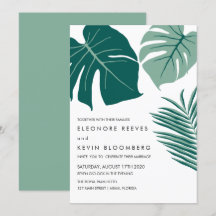 Monstera | Verde | Casamento de Folhas Tropicais