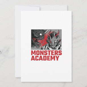CONVITES MONSTERS ACADEMY