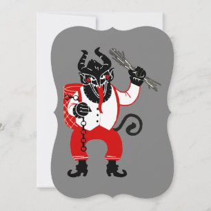 Convites monstro feio do krampus xmas do Natal