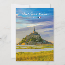 Convites Mont-Saint-Michel, França - Abadia Medieval