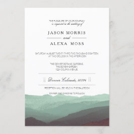 Convites Montagens de Aquarela | Casamento Elegante