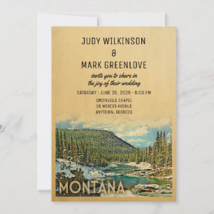 Convites Montana Wedation Invitation Vintage Nature