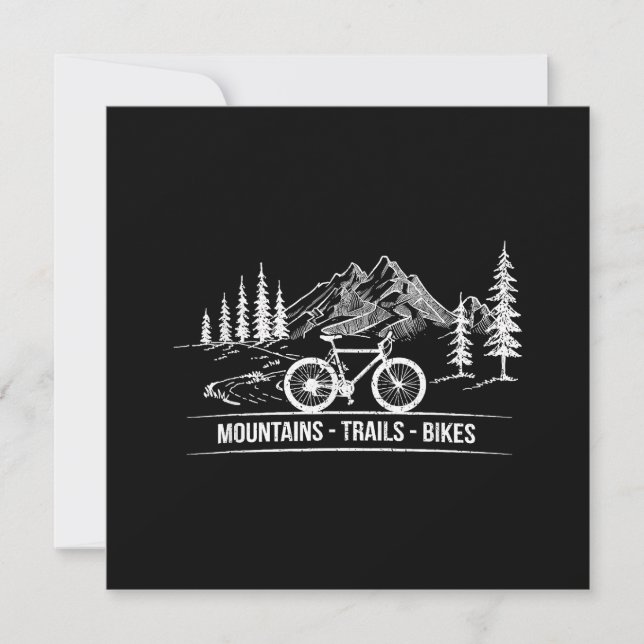 Convites Montanha - Bicicleta de bicicleta de bicicleta (Frente)
