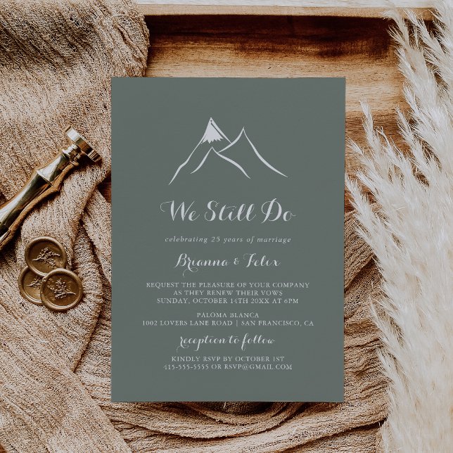 Convites Montanha Branca Verde Nós Ainda Fazemos Renovação  (Criador carregado)