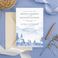 Montanha Rustic Woodland Casamento Azul