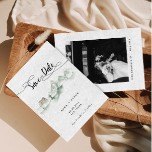 Convites Montanhas Cinzas Aquarela Na Natureza Salve o Dia