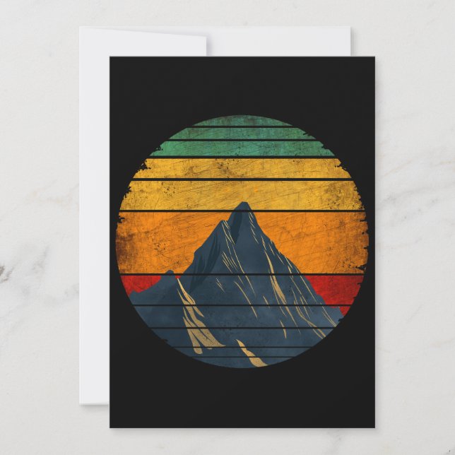 Convites Montanheira Montanheira Vintage Retro Escalada (Frente)