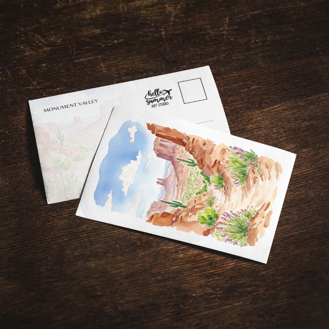 Convites Monument Valley Utah Watercolor (Criador carregado)