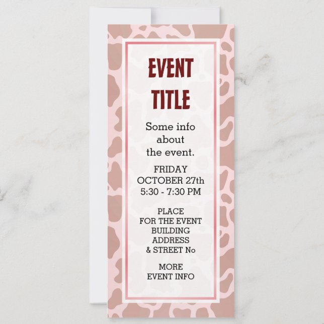 Convites Moo Car (Verso)