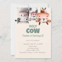Moo Eu Sou Dois Vaca de Desenho Animado Segundo An
