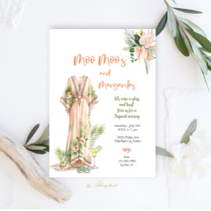 Convites Moo Moo e Margaritas Tropical Party