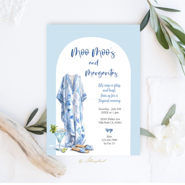 Convites Moo Moo's & Margaritas Party (Criador carregado)