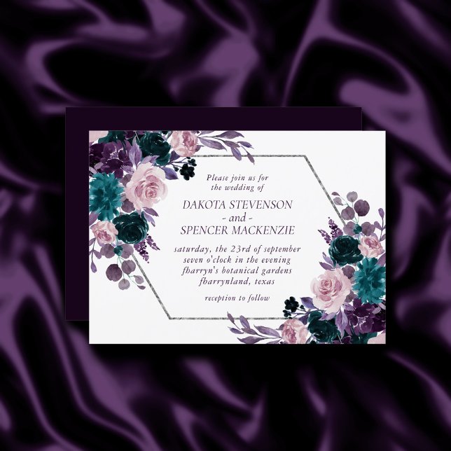 Convites Moody Boho | Casamento de abóbora e Rosa de chá (Criador carregado)