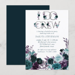 Convites Moody Boho | Teal Floral I Do Crew Chá de panela