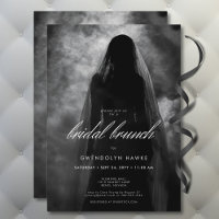 Moody Dark Ghost Bride em Mist Bridal Brunch