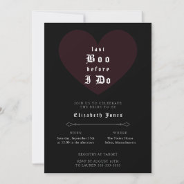 Convites Moody Gothic Bridal Shower Invitation