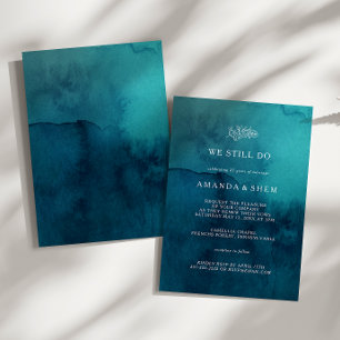 Convites Moody Ocean Watercolor Ainda Fazemos Renovação De 