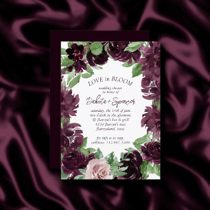 Convites Moody Passions   Rosa De Vinho Roxo Dramático