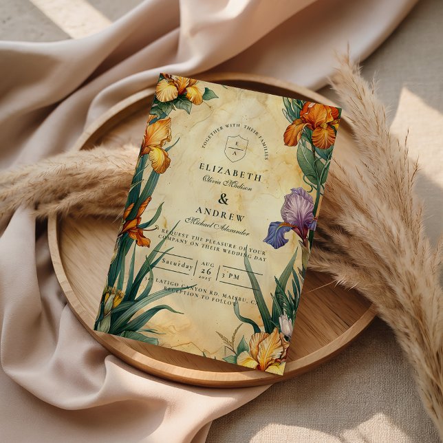 Convites Moody Tropical Floral Wedding (Criador carregado)