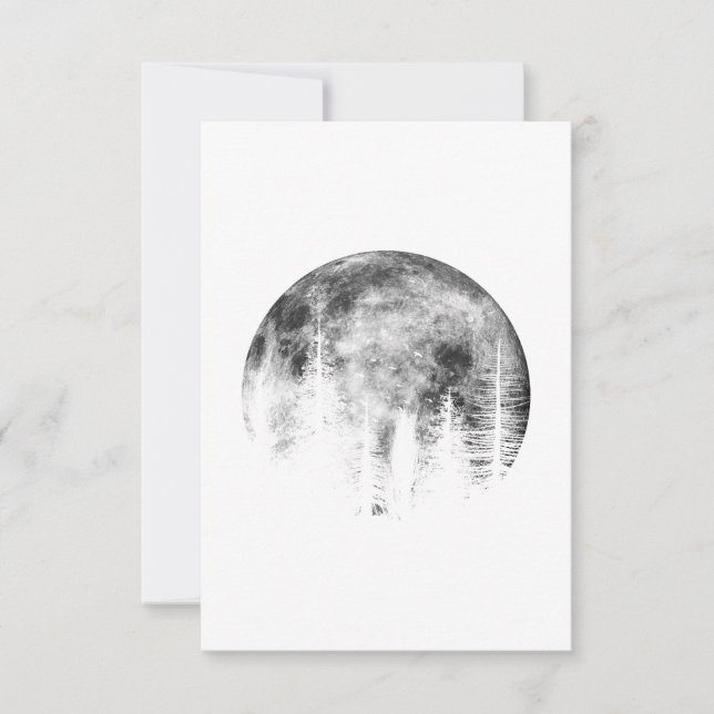 Convites Moon over the forest (Frente)