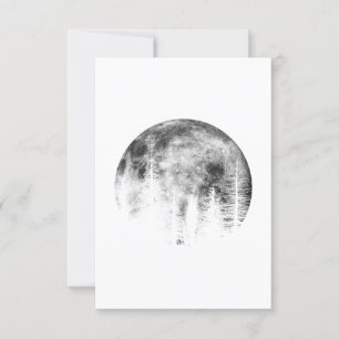 Convites Moon over the forest
