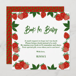 Convites Morango Berry Fruta doce Doce doçura bebê