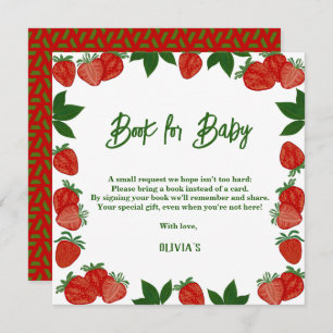 Convites Morango Berry Fruta doce Doce doçura bebê