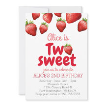 Morango dois segundo aniversário doce