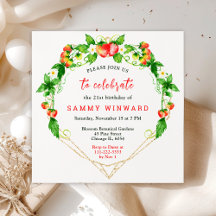 Morangos e Festas de aniversário das margaridas