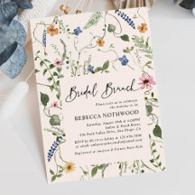 Mordern Boho Wildflower Bridal BrunChá