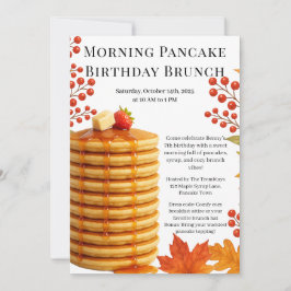 Convites Morning Pancake Birthday Brunch | Cozy Weekend